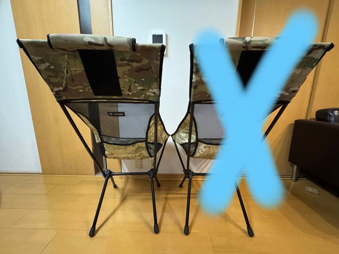ヘリノックス タクティカルサンセットチェア　カモ　一脚
