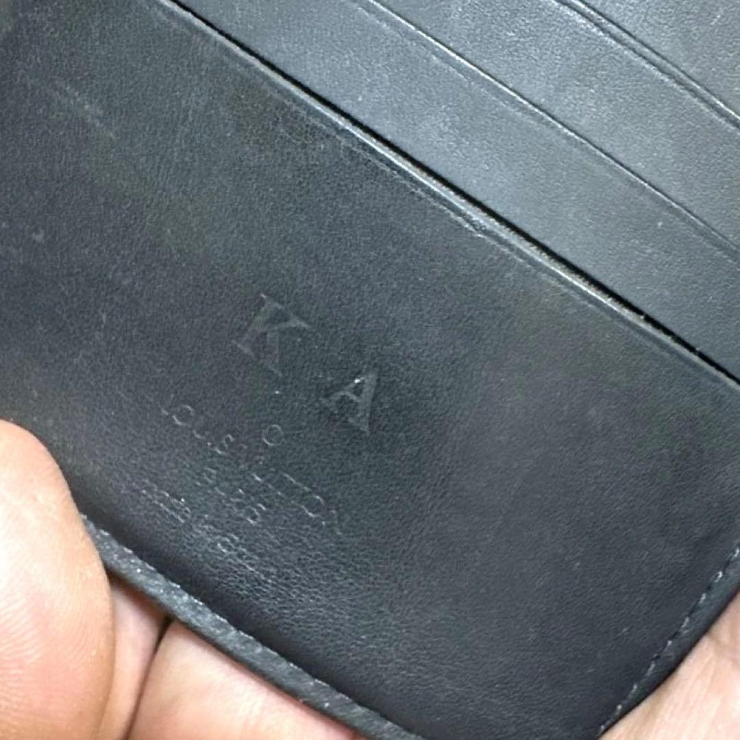 ④☆良品☆ダミエG/コバルト♪マルコ☆2つ折り財布★ポケットあり