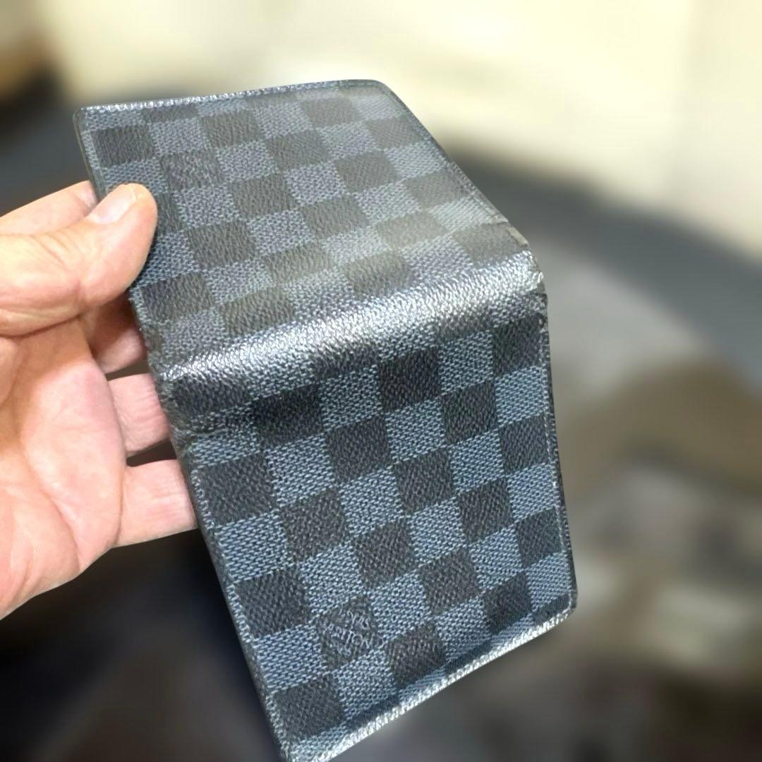 ④☆良品☆ダミエG/コバルト♪マルコ☆2つ折り財布★ポケットあり