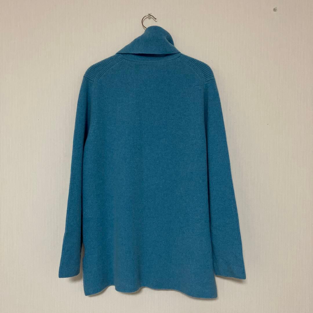 ル*ル様 未使用★クリスチャンオジャール★超高級カシミヤ100ニット9号ブルー
