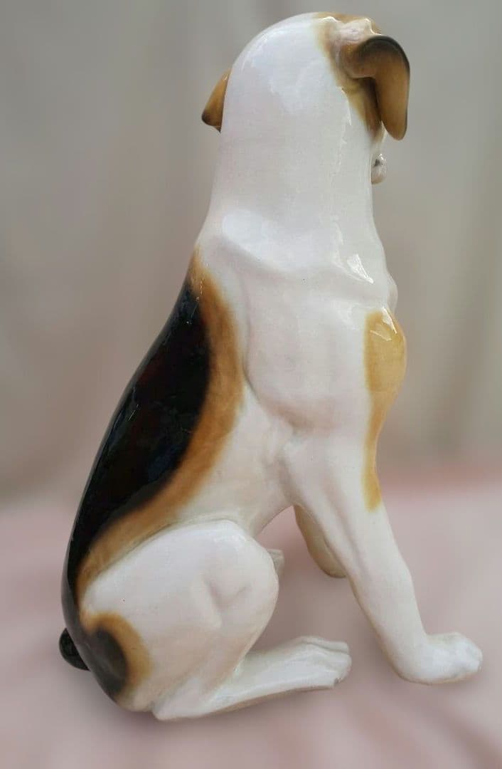 ヴィンテージ 犬 陶器 置物