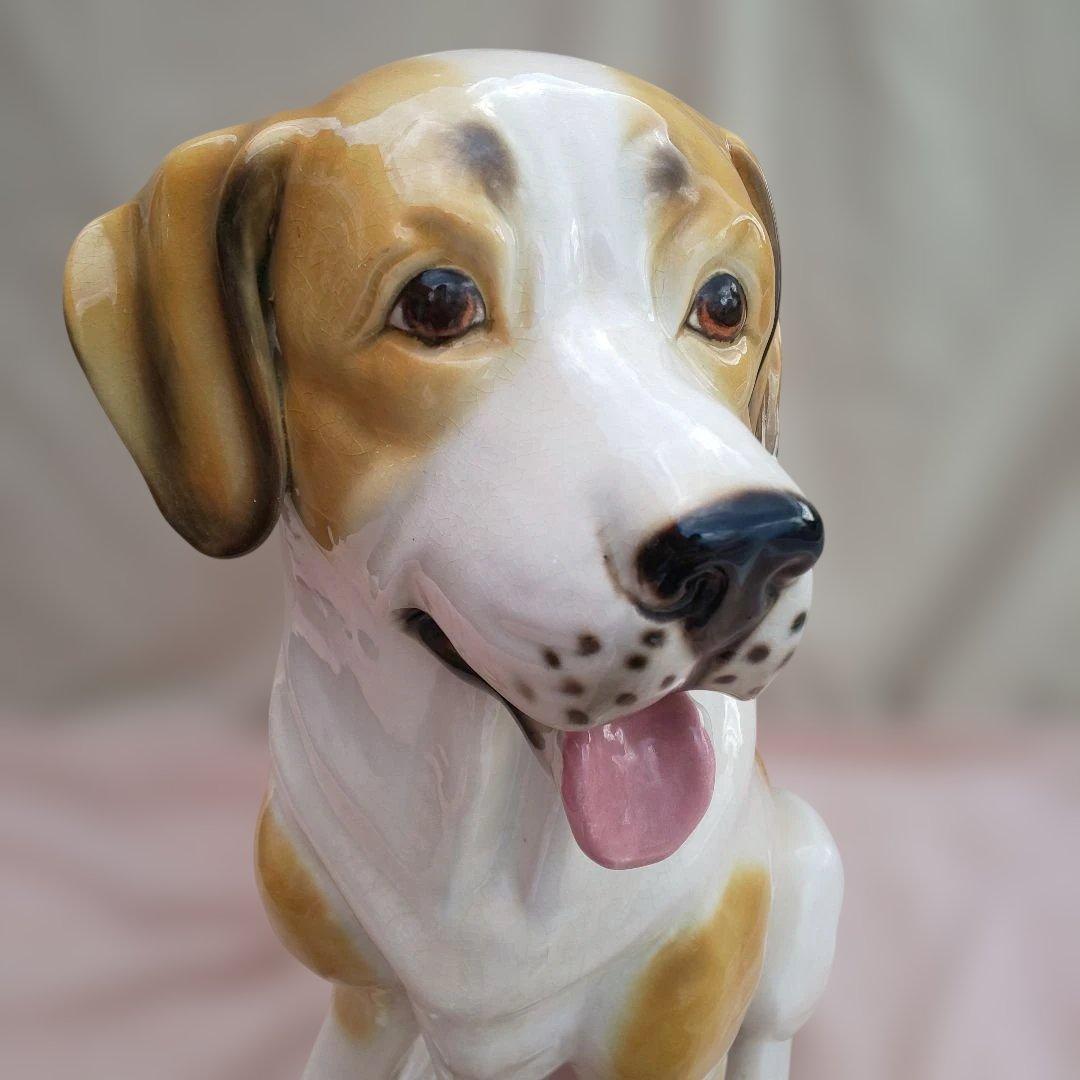 ヴィンテージ 犬 陶器 置物