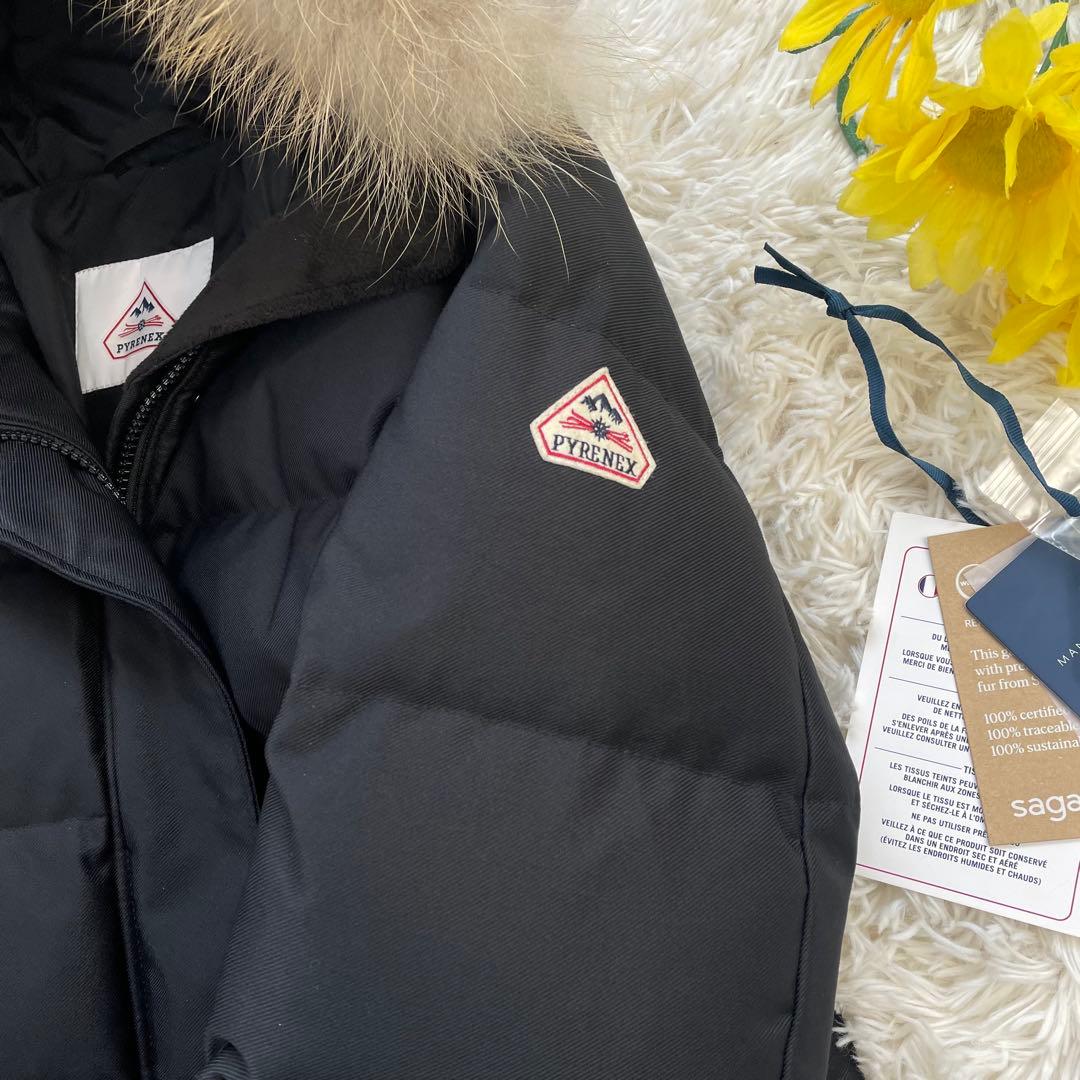 極美品✨ PYRENEX グルノーブルファー ダウンコート レディース 40
