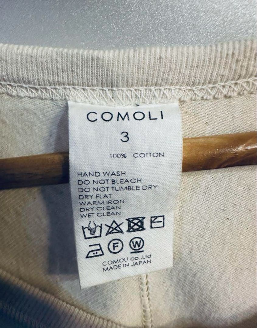 comoli コットンホッケーシャツ