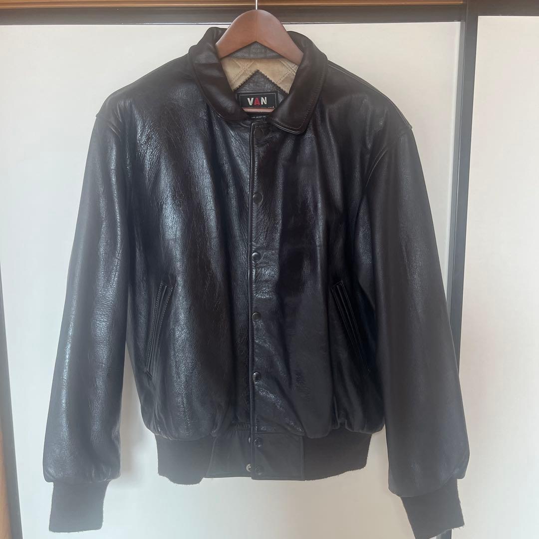 VAN JAC スタジャン 革ジャン　レザージャケット ジャンバー