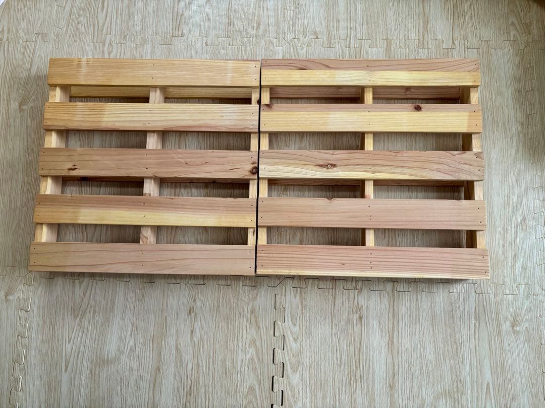 木製パレット すのこ 約48.5㎝×48.5㎝×8㎝ 一枚追加し計3枚。