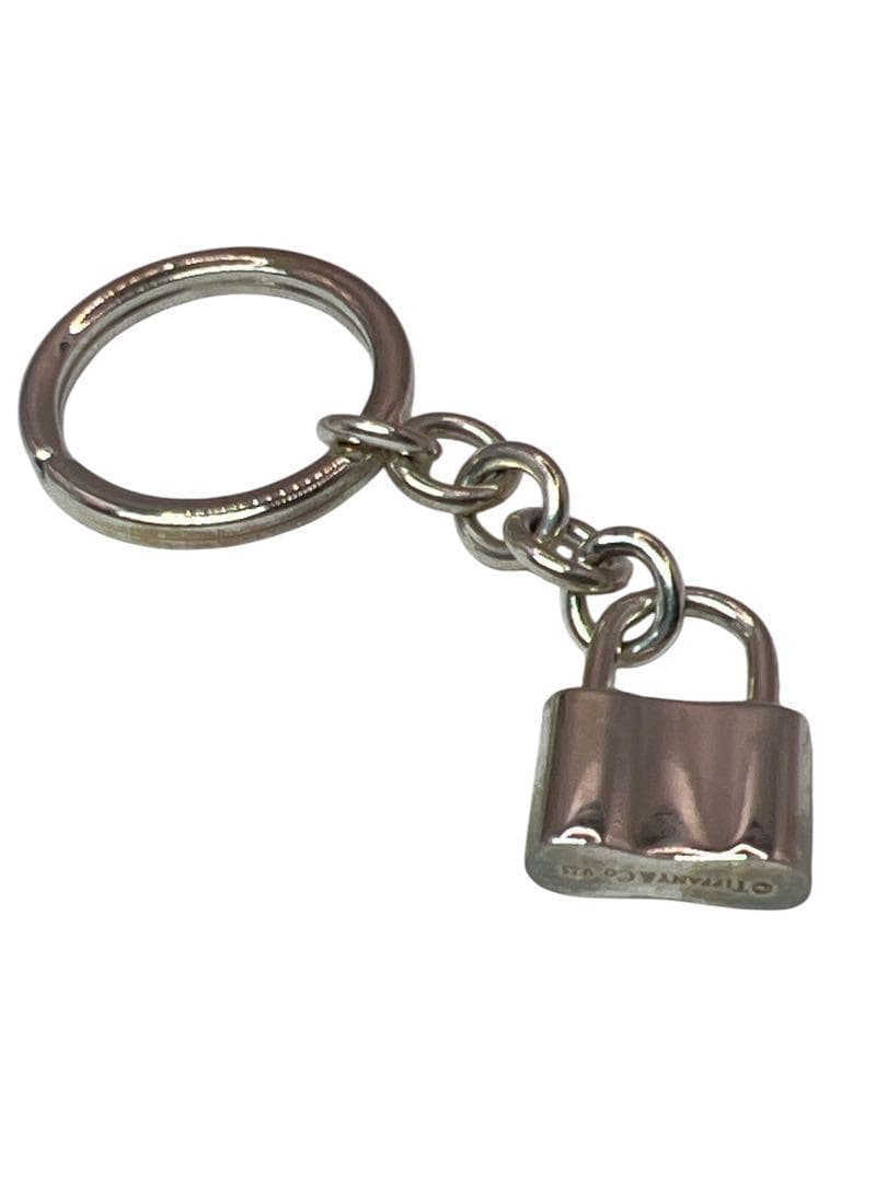 美品　ティファニー　キーホルダー　パドロック　SV925 カデナチャーム