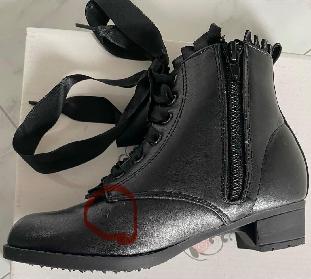 キャサリンコテージ⭐️髪飾り、ブーツ、肌襦袢付き！いにしえ華車赤×濃茶袴 110