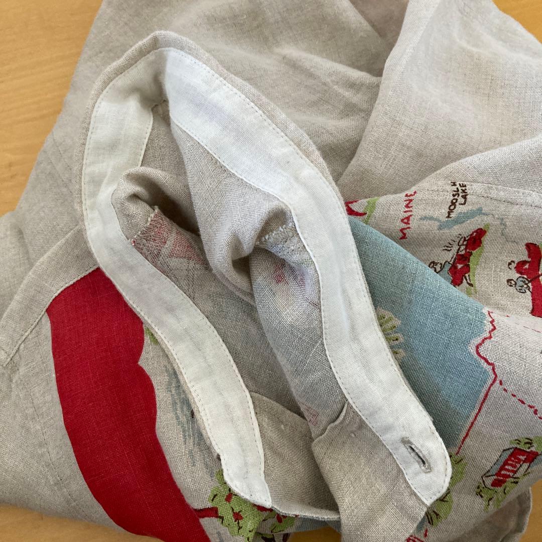 快晴堂　カロハシャツ　リネン　麻⚫︎日本製