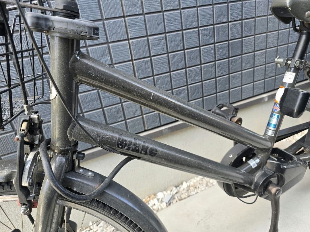ジャンク品！bikke ブリヂストン　子供乗せ　電動自転車　ビッケ 3人乗り