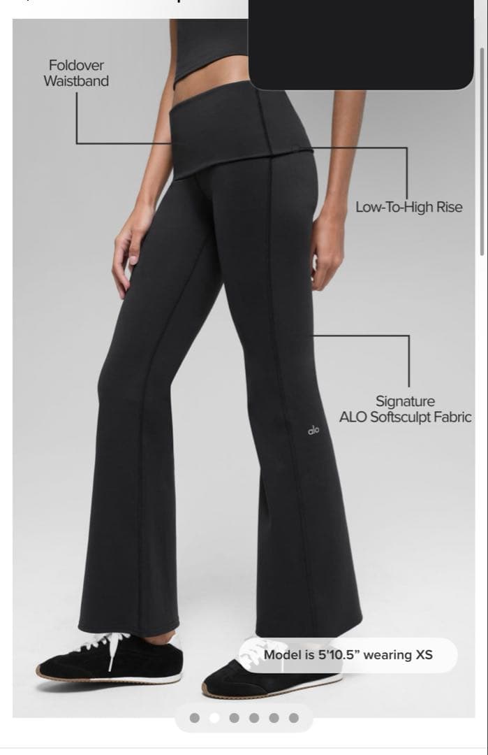 Alo Yoga フレアレギンス ブラック XXS 新品