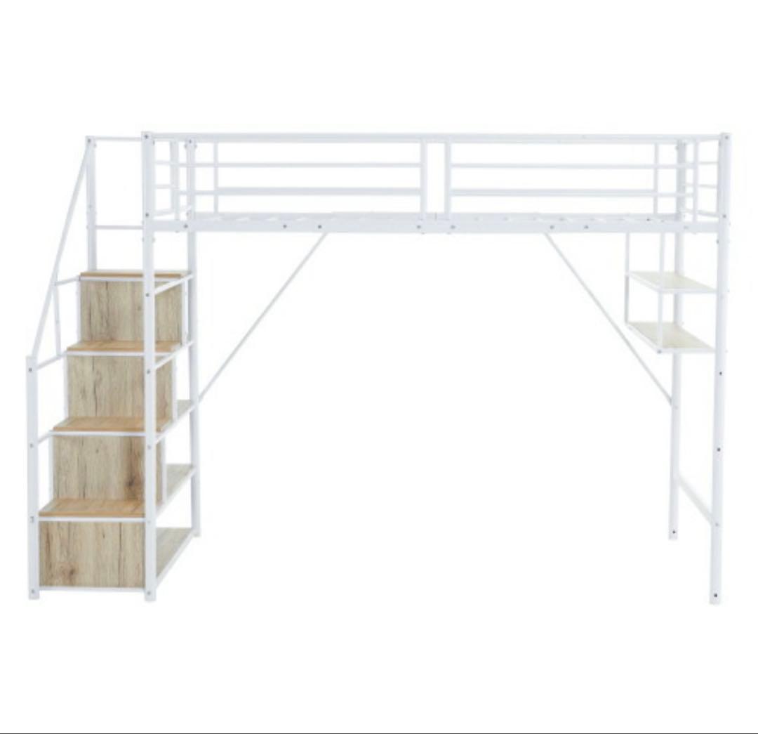 ロフトベッド 階段 2way ベッド シングルベッド