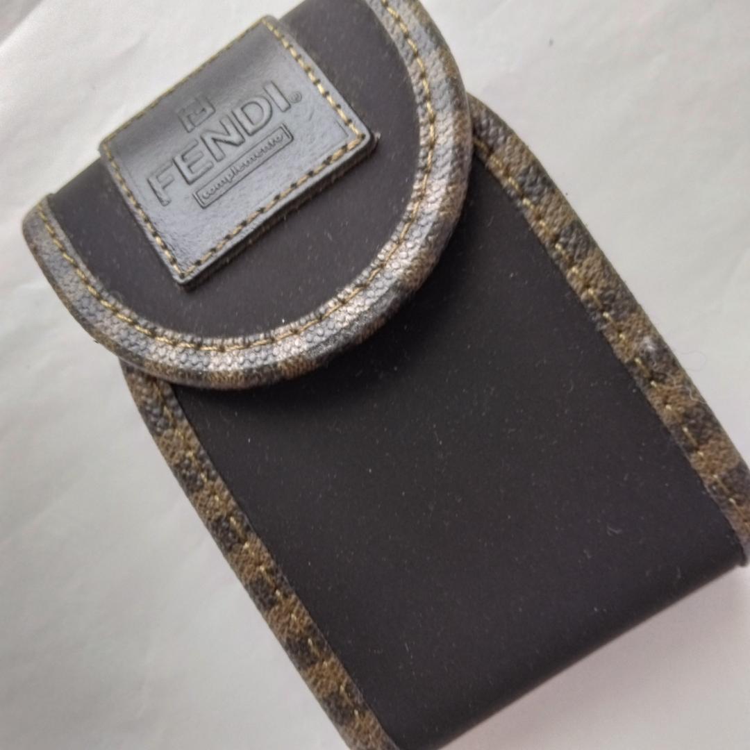 FENDI　黒　ブラウン　マルチケース　シガレットケース　たばこケース　煙草