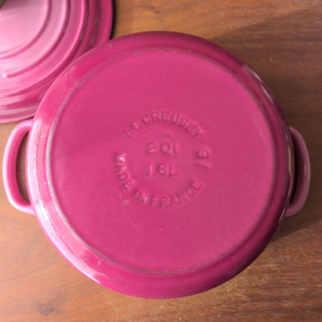 LE CREUSET シグニチャーココットロンド 18cm 両手鍋 ベリー