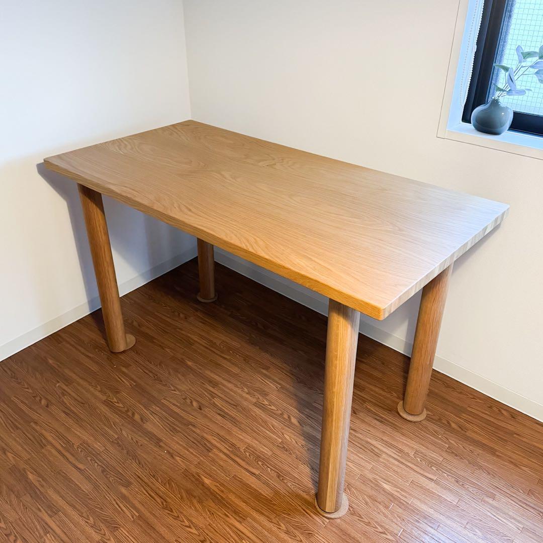 無印良品 木製テーブル オーク材 幅120cm×奥行60cm