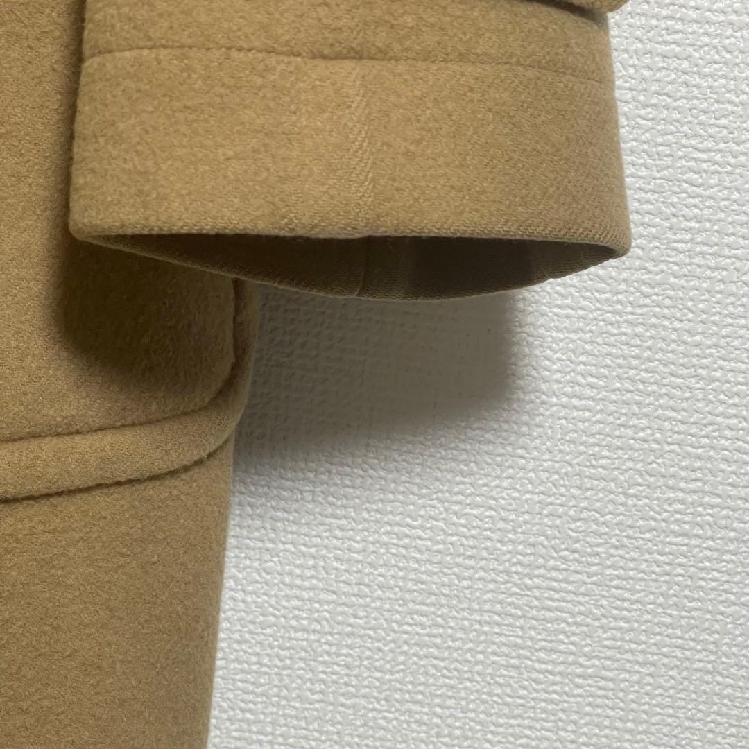バーバリーロンドン ダッフルコート カシミア混ロングコート フーディ ベージュ