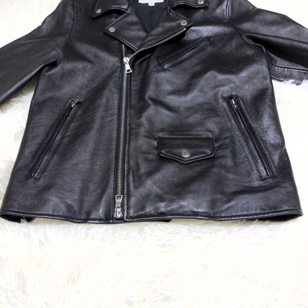 極美品✨ユナイテッドアローズ ダブルライダース ラムレザー ジャケット M