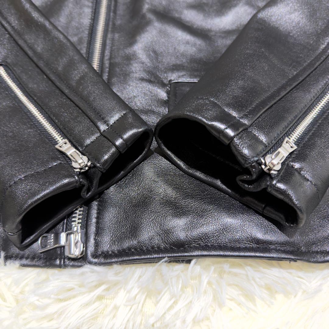 極美品✨ユナイテッドアローズ ダブルライダース ラムレザー ジャケット M