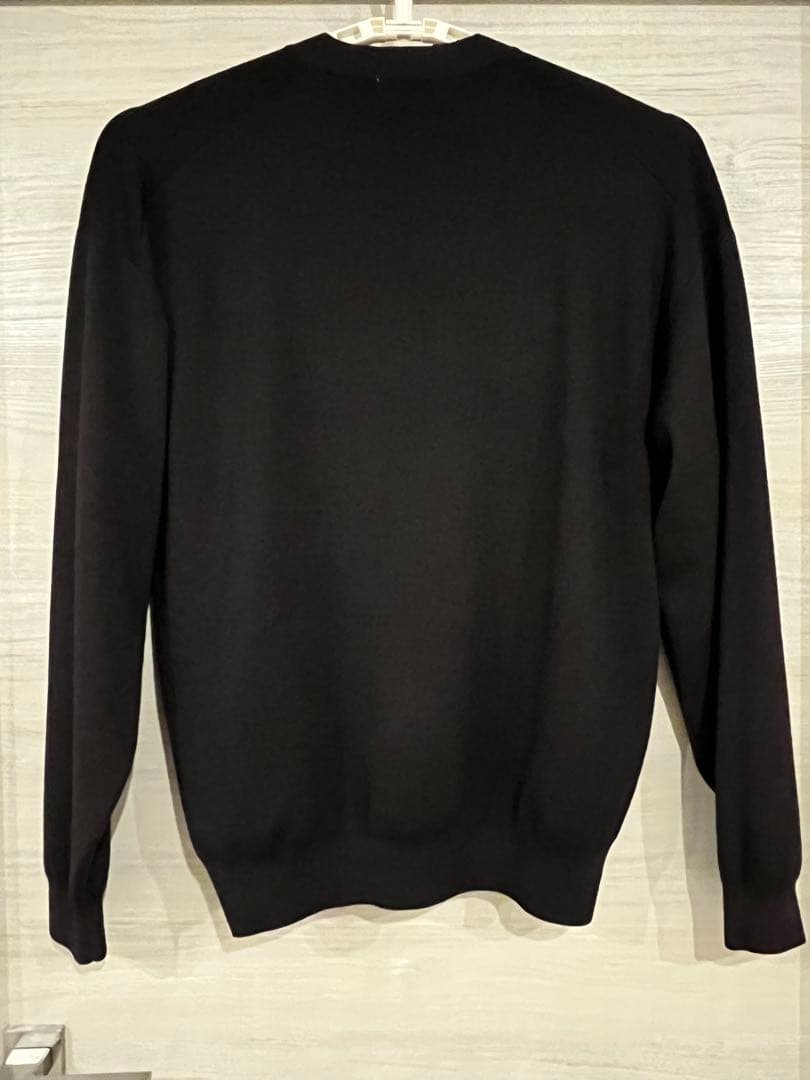 OWNESS  WASH Vネックカーディガン Lダークブラウン