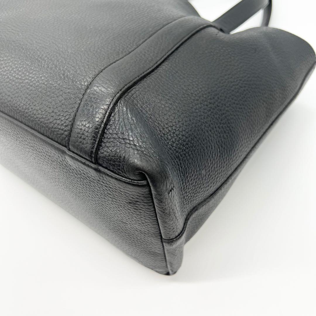 ペッレモルビダ　トートバッグ　テーラマリーナ　レザー　ブラック　A4　肩掛け