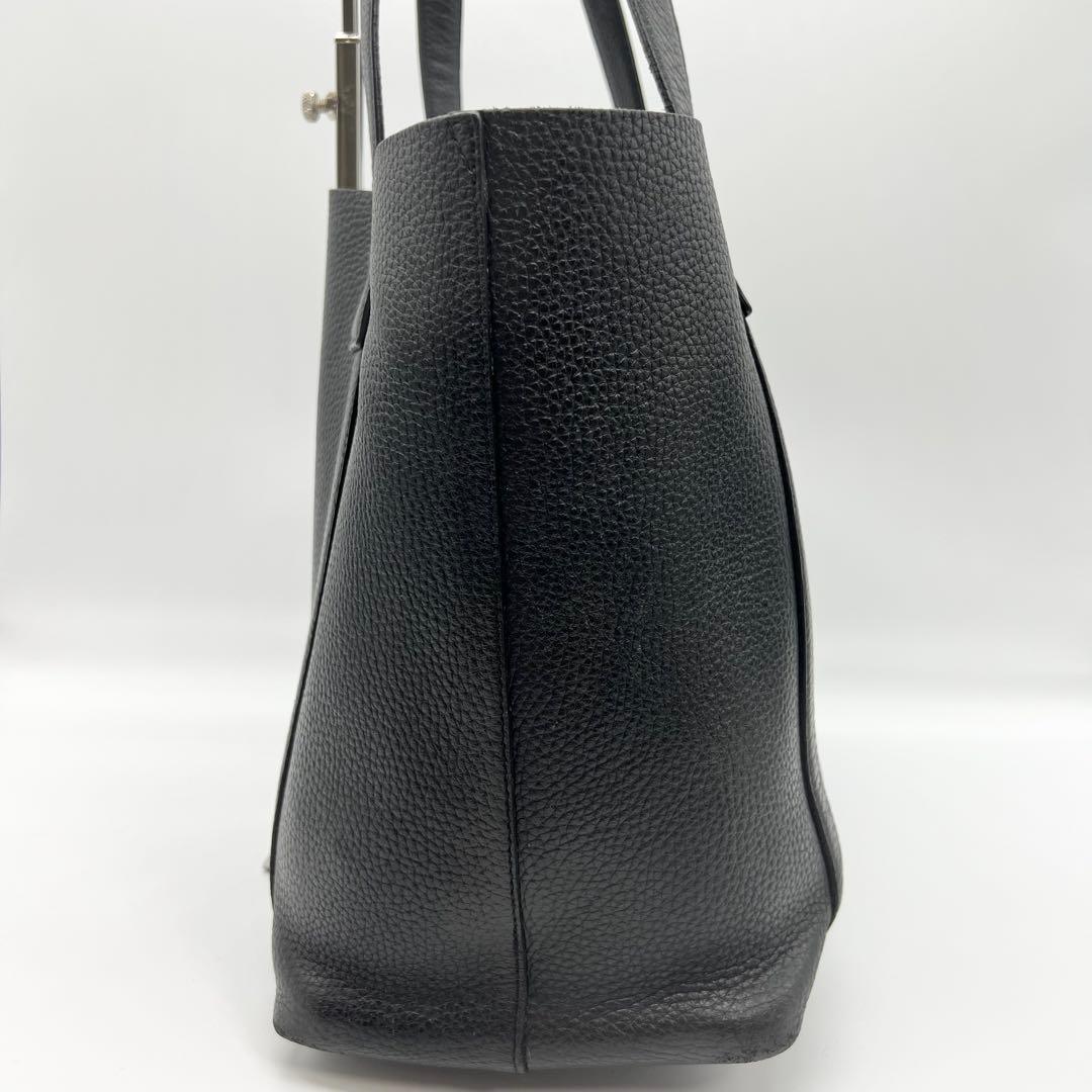 ペッレモルビダ　トートバッグ　テーラマリーナ　レザー　ブラック　A4　肩掛け