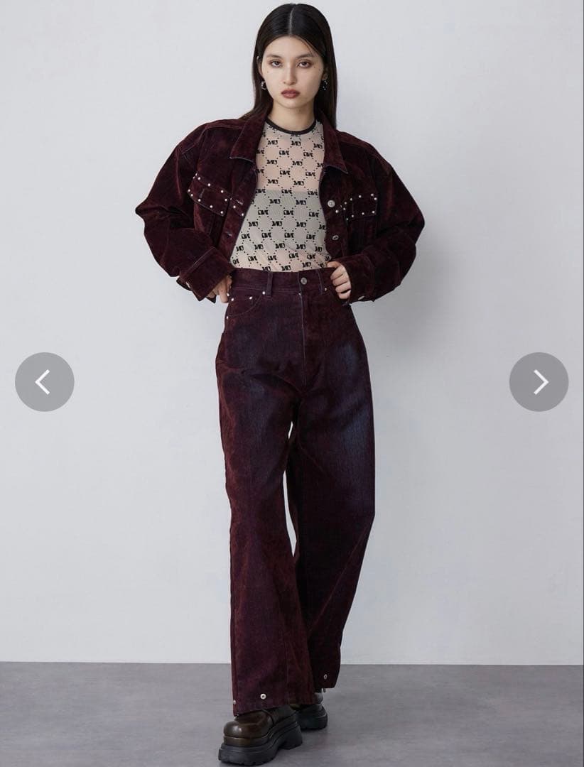 ゲリラセール⭐︎murua フロッキーバレルレッグデニム