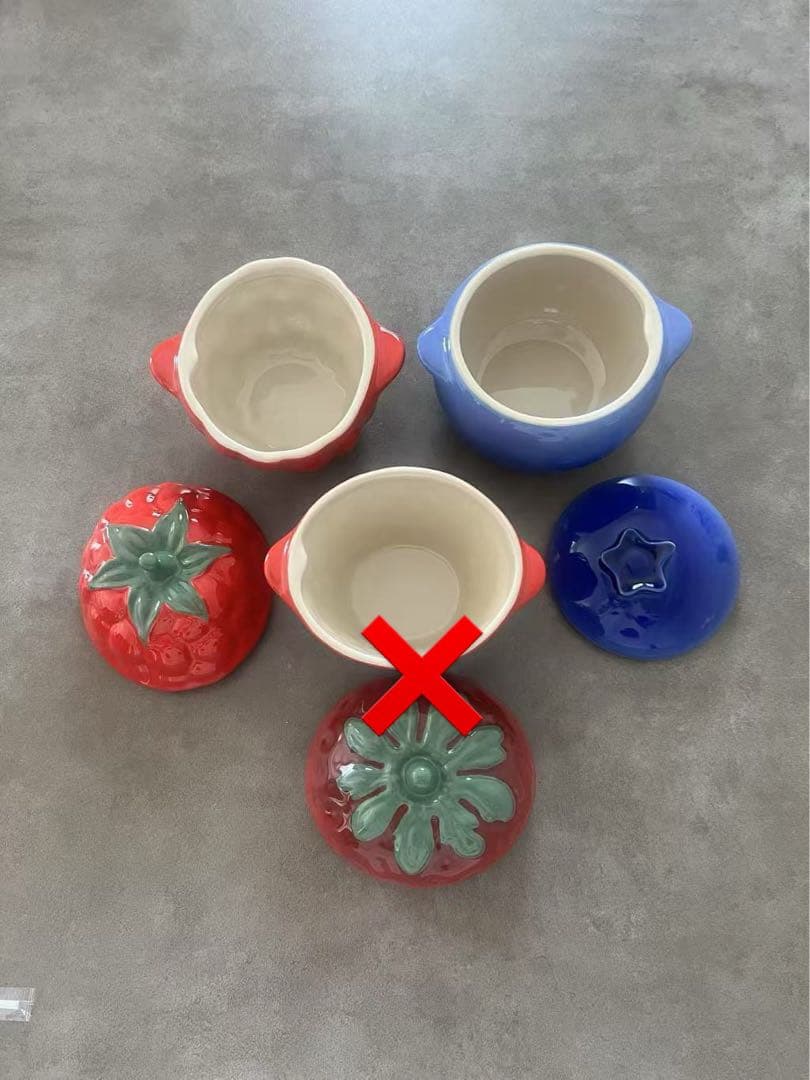 ラスト　新品　2個セット　ル・クルーゼ　ラズベリー　　ブルーベリー