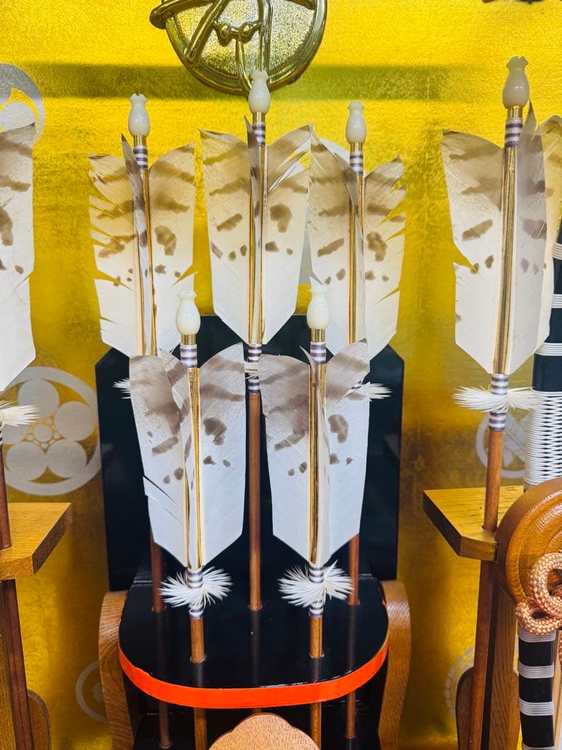 五月人形 破魔矢ケース入り｜動作良好・木製