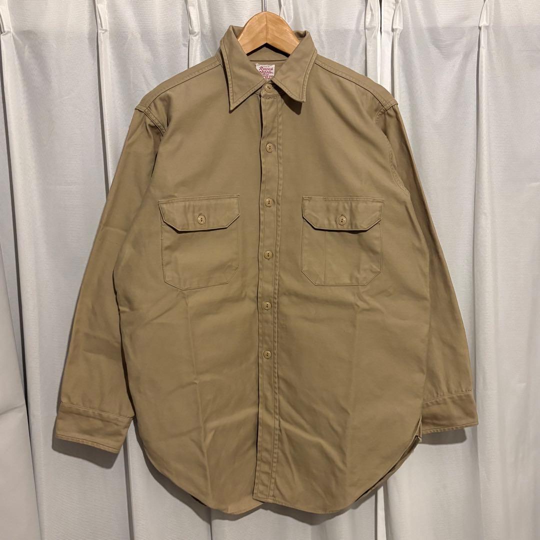 #*n様 40s ヘラクレス ワークシャツ デッドストック マチ付き 猫目 ネル