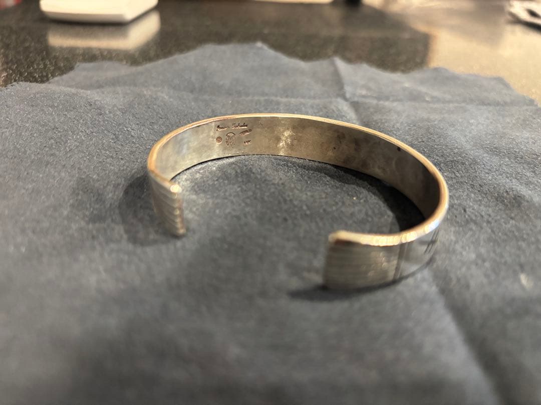ホピ族　ジェイソンタカラ　マンインザメイズ バングル　14k