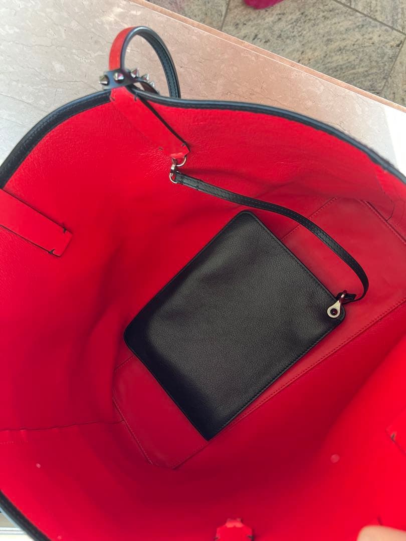 Christian Louboutin トートバッグ 黒/赤