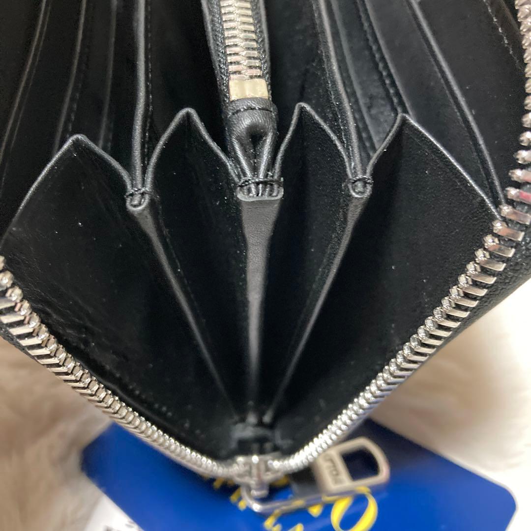 新品ポロラルフローレン　長財布　ラウンドジップ長財布　黒