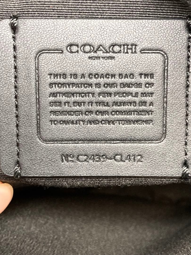 ✨良品✨COACH モノグラム ブラック ボディバッグ※訳あり★