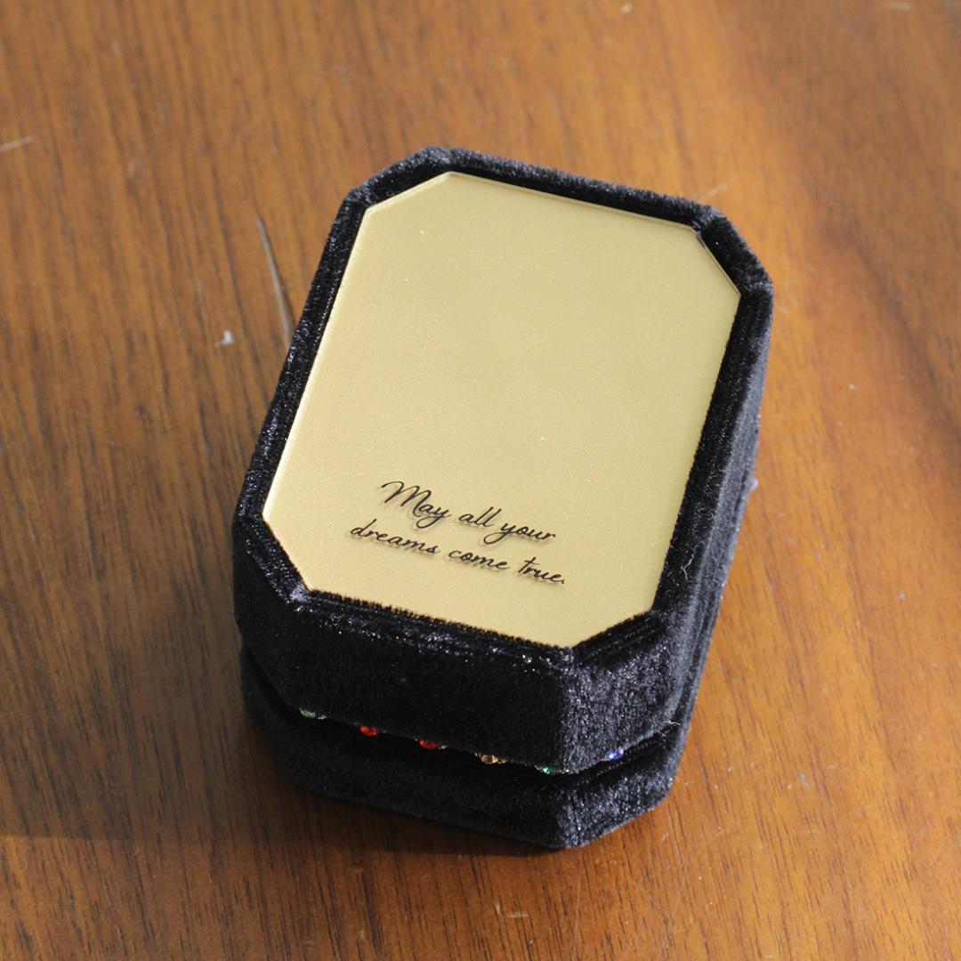ホワイトゴールド ダブルチェーン ブレスレット K18WG 18cm 仕上済 箱