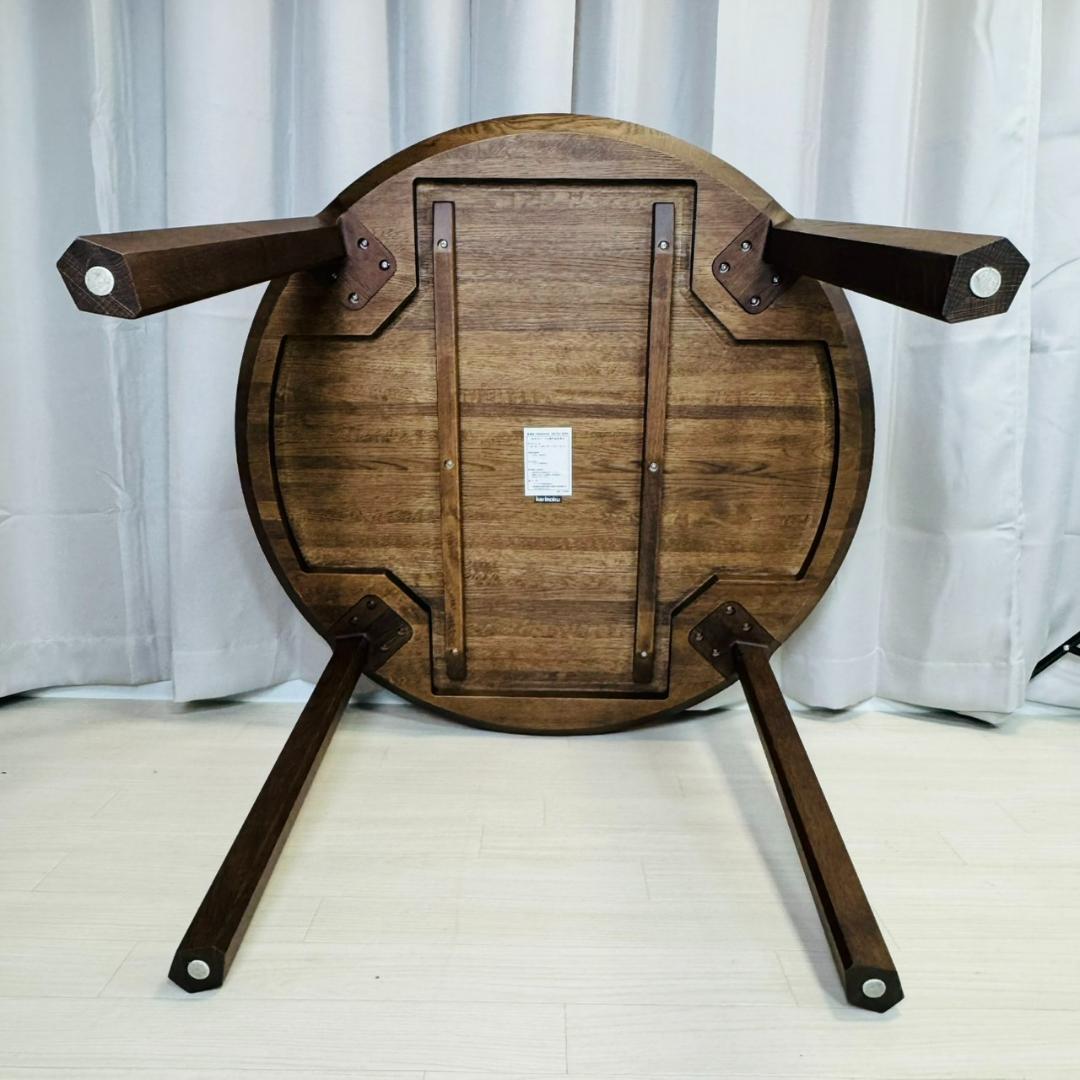 美品 カリモク HARU ダイニングテーブル 円形 950W