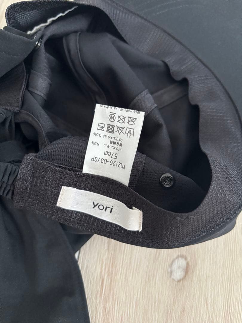 美品　yori UV撥水リボンキャップ