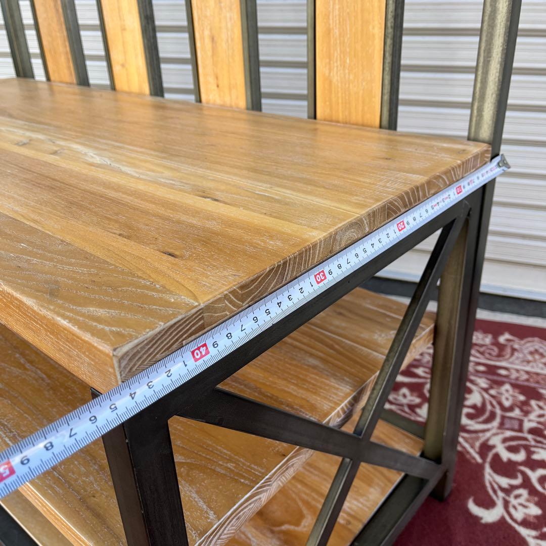 インダストリアル◼︎鉄アイアンフレーム ホールツリー ベンチ×コートハンガー