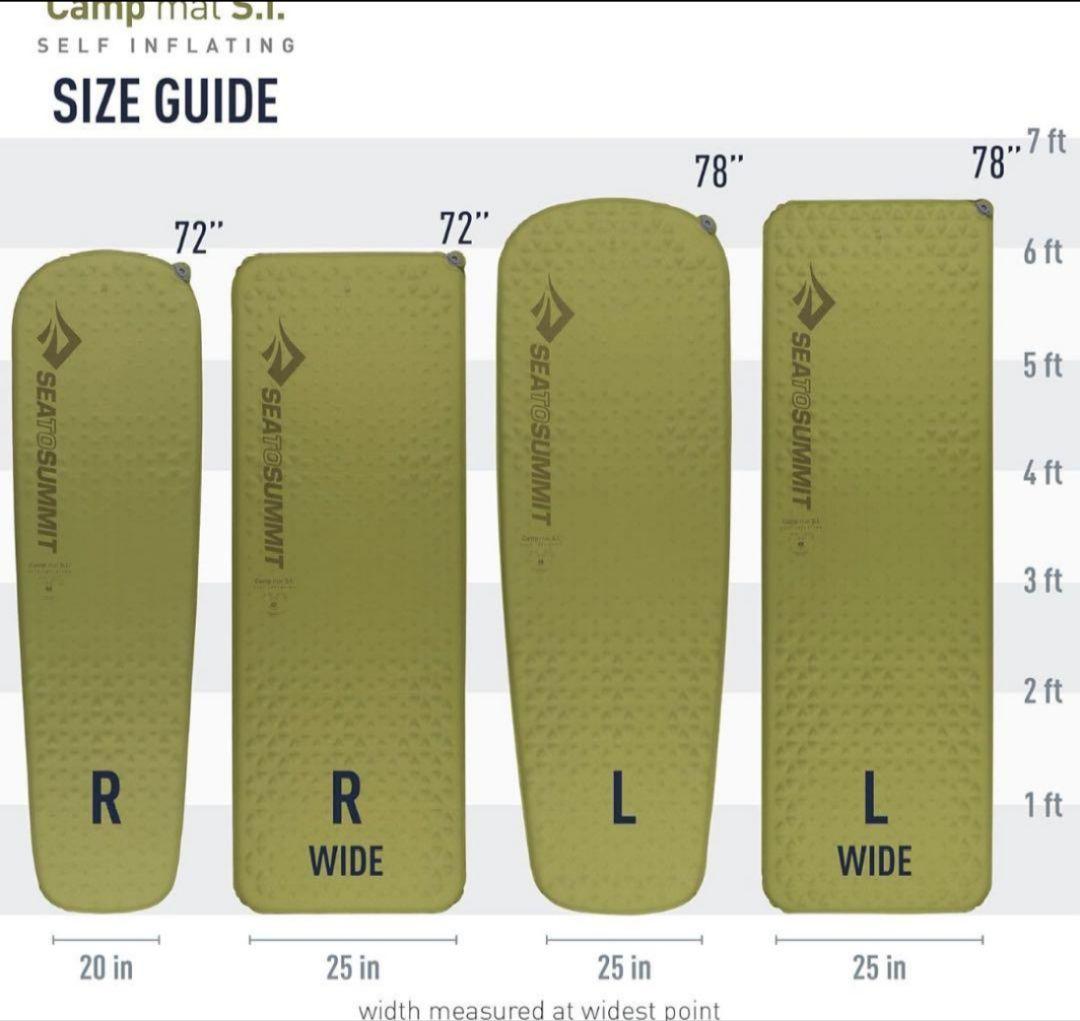 SEA TO SUMMITキャンプマットS.I.レクタンギュラーRWサイズ