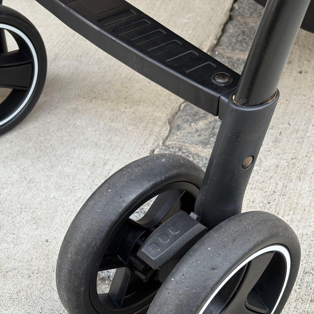 【レインカバー付き】カトージ 2シーター next 2人乗りベビーカー ベージュ