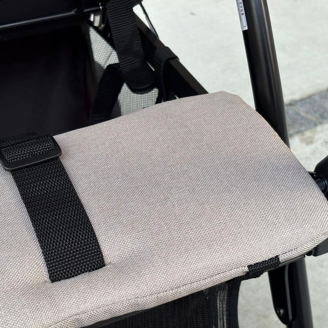 【レインカバー付き】カトージ 2シーター next 2人乗りベビーカー ベージュ