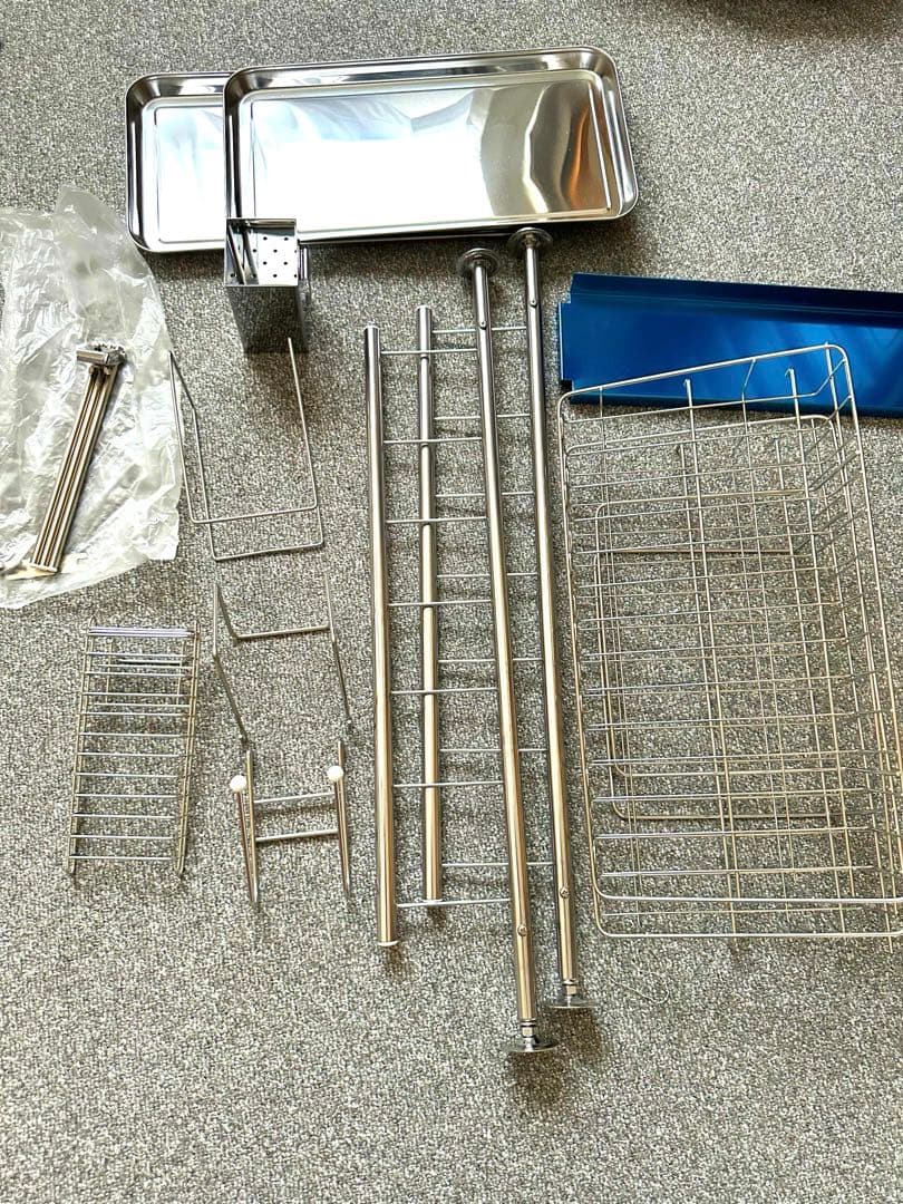 専用/TUBASAN 水切りラック 2段 ステンレス製/キッチン収納/食器