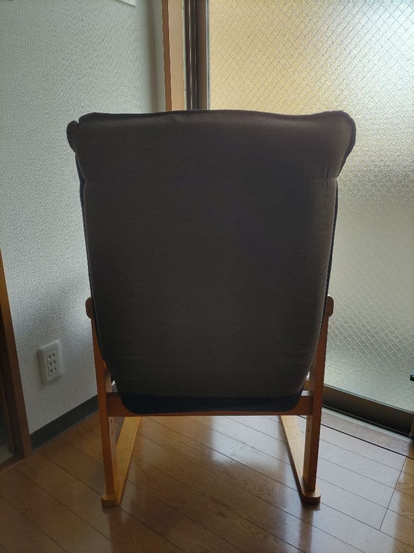 木製チェア ブラウン 座面高さ調整可能