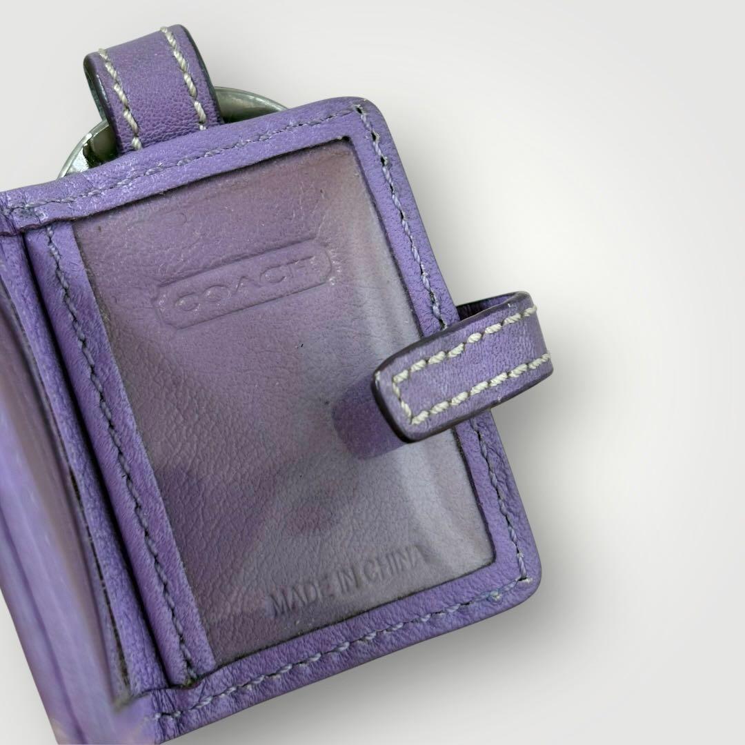 小物 Coach Picture Frame Charm Lavender