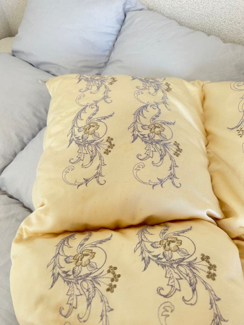 Maruhati高級刺繍 羽毛掛け布団 シングル 日本製
