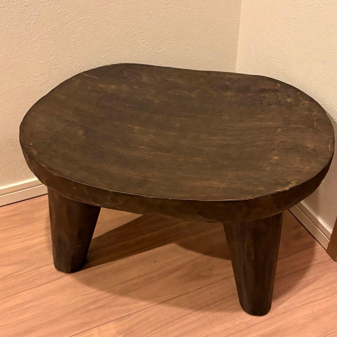 【廃盤希少】ZARA 木製 スツール イレギュラーハンマードスツール