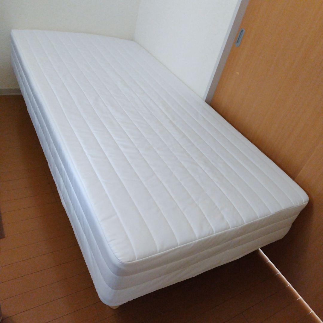 無印良品 シングルサイズ 脚付マットレスポケットコイル26cm（洗えるカバー）