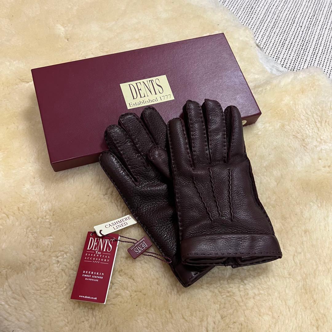 箱付き新品　DENTS カシミアインナーグローブ　8