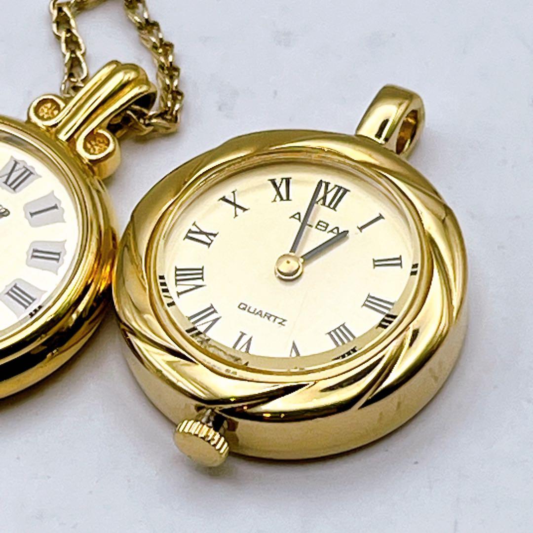 電池交換済み　セイコー　ペンダントウォッチ　レディース　時計　7点