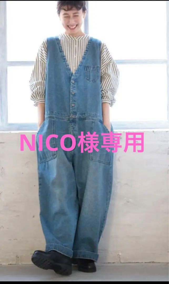 デニム サロペット L