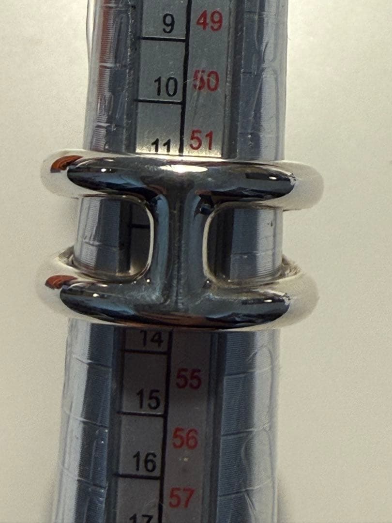 【美品】 エルメス オスモズ 53 リング シルバー925
